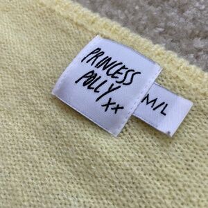 Princess Polly Cropped yellow shirt